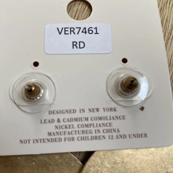 🎉HP🎉 V Foxy Collection Leopard Print Earrings 💗 Gold Brown & Black - Picture 8 of 9